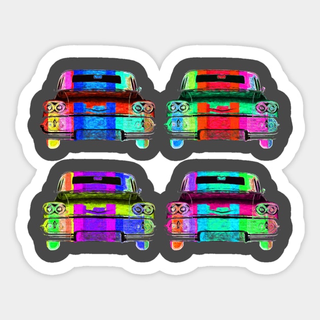 3 Chevy Impala pop colors Sticker by AaaahEeeekStudio